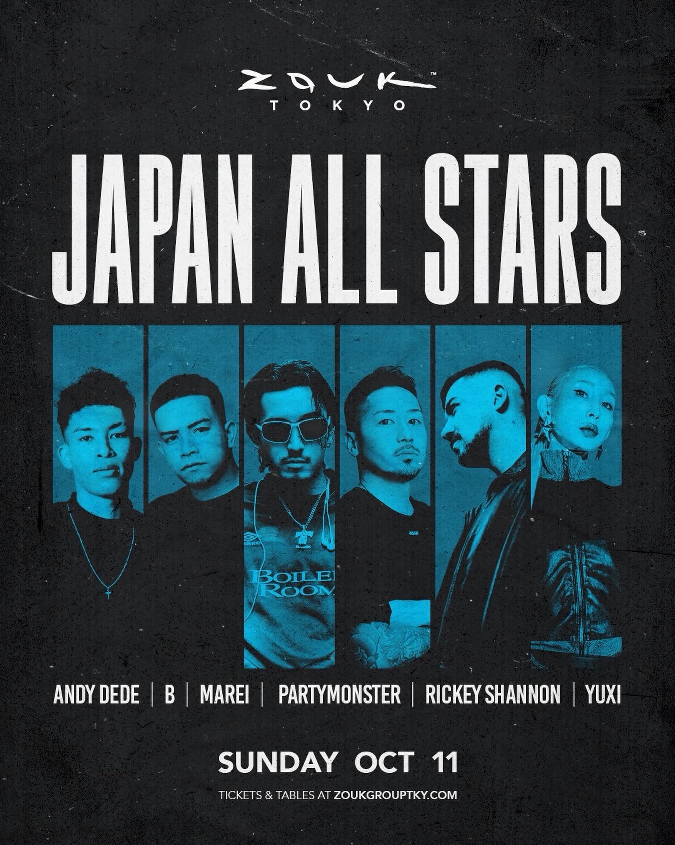 Japan’s finest are taking over the mothership ON SUN OCT 11 at #zouktokyo ー Don’