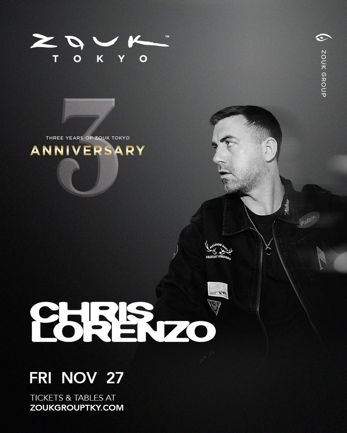 @chrislorenzo66 makes his #zouktokyo🇯🇵 debut on FRI, NOV 27 as part of our THREE